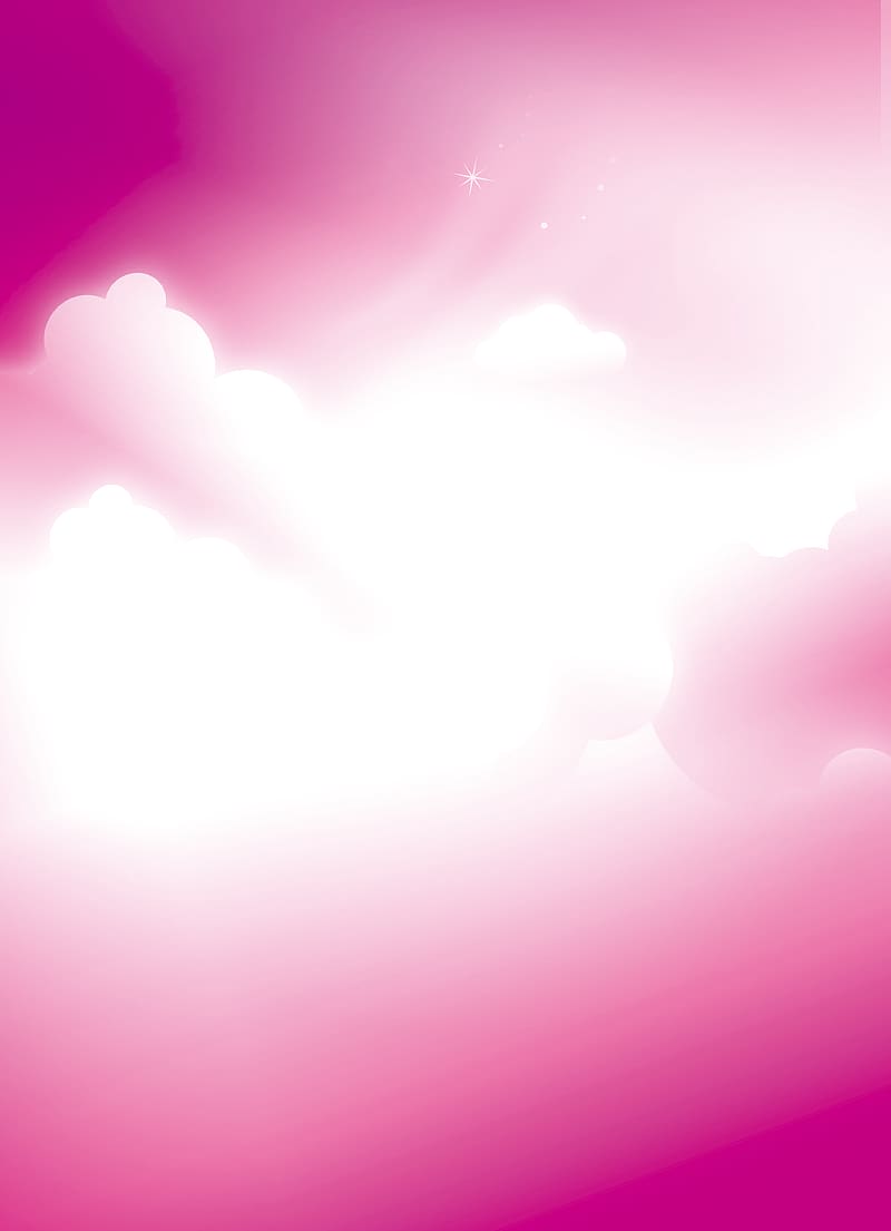 pink and white clouds illustration, Child Poster Pink, Pink background poster child transparent background PNG clipart