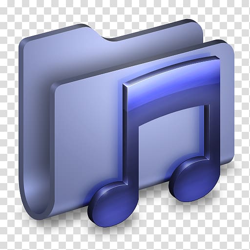 music folder 3D digital illustration, computer icon angle font, Music Blue Folder transparent background PNG clipart