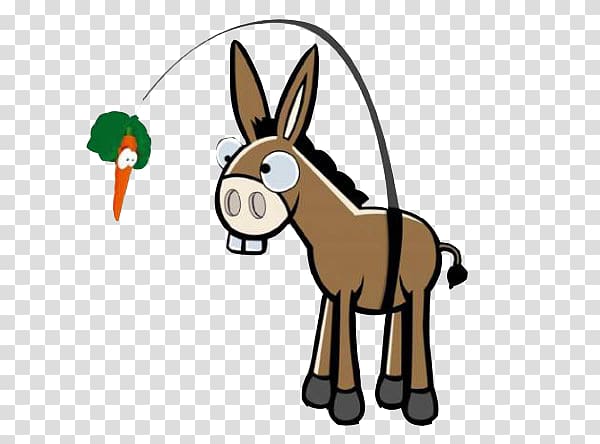 Donkey Carrot and stick Carrot Top is a nickname that people call me and I thought that it was more marketable. Food, donkey transparent background PNG clipart