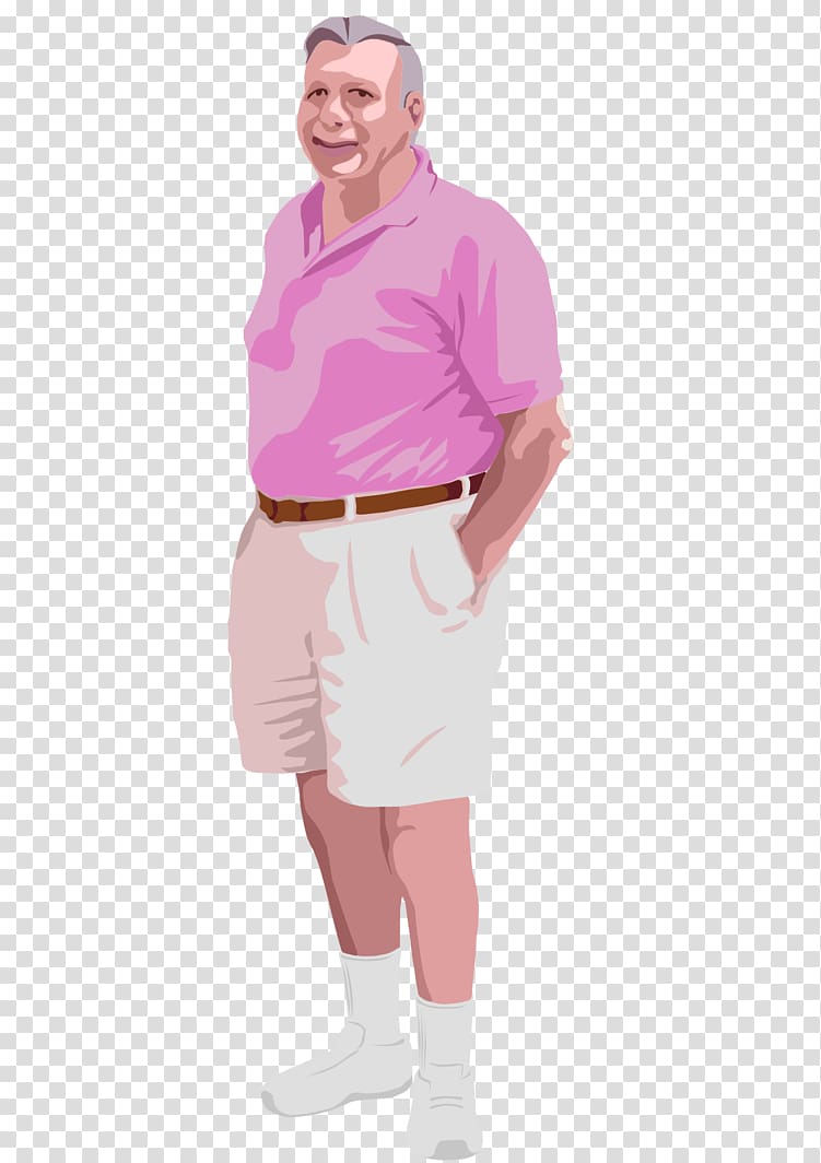Bone T-shirt Thumb Shoulder, pink guy transparent background PNG clipart