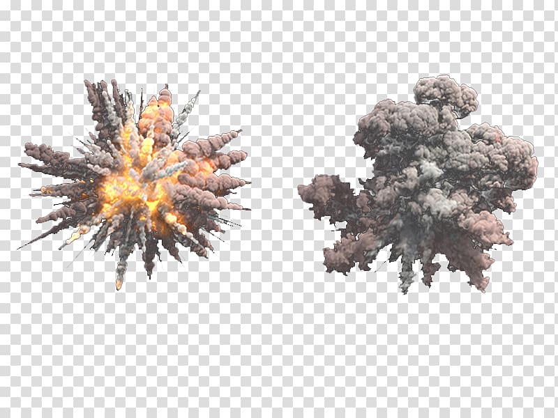 two explosions illustration, Explosion Flame Smoke Backdraft, Explosion moment transparent background PNG clipart