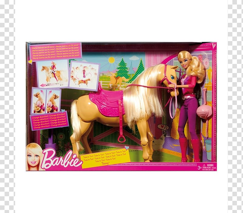 Barbie Doll Toy Mattel Horse, barbie transparent background PNG clipart