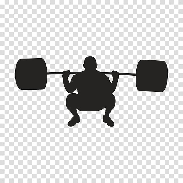 Silhouette Physical fitness Olympic weightlifting Fitness Centre Weight training, Silhouette transparent background PNG clipart