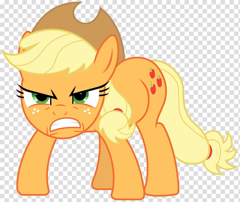 Applejack Pinkie Pie Pony , angry transparent background PNG clipart