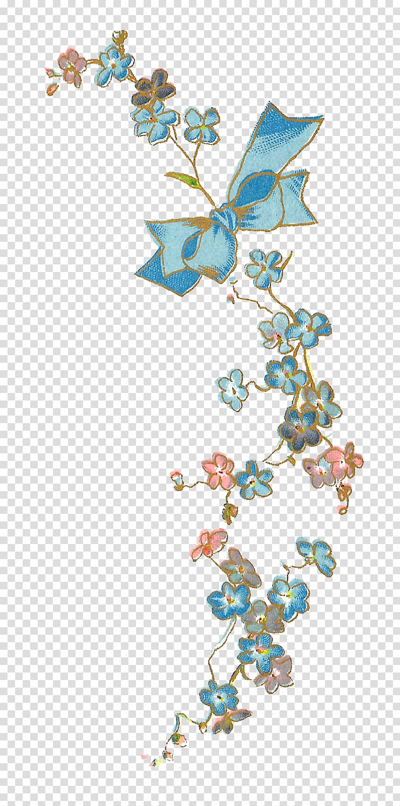 Flower Blue Scorpion grasses Vintage clothing , blue floral transparent background PNG clipart