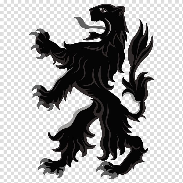 Winged lion Coat of arms Black Leopard, lion transparent background PNG clipart