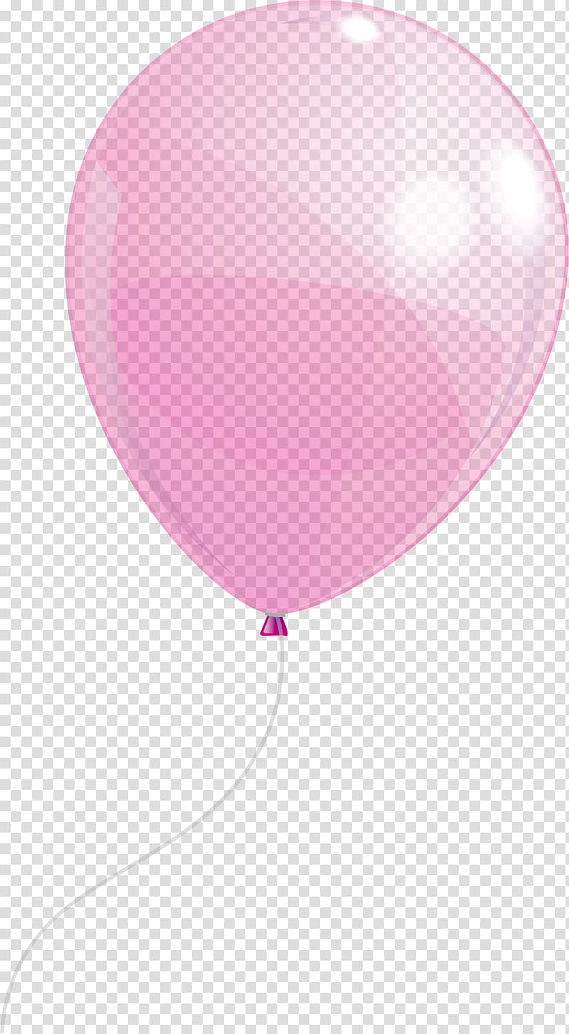 Balloon Pink, Hand painted pink balloon transparent background PNG clipart