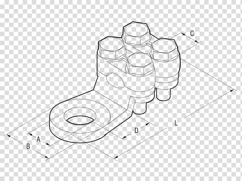 Screw Terminal Square millimeter Electrical cable Sketch, mechanical parts transparent background PNG clipart