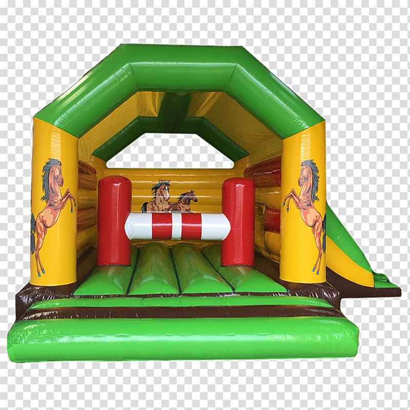 Inflatable Bouncers Horse Game Playground slide, horse transparent background PNG clipart