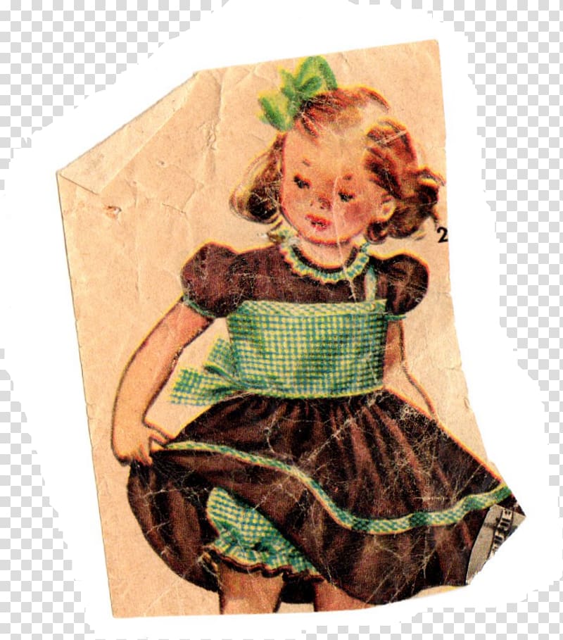 Costume Pattern, vintage dresses 1940 transparent background PNG clipart