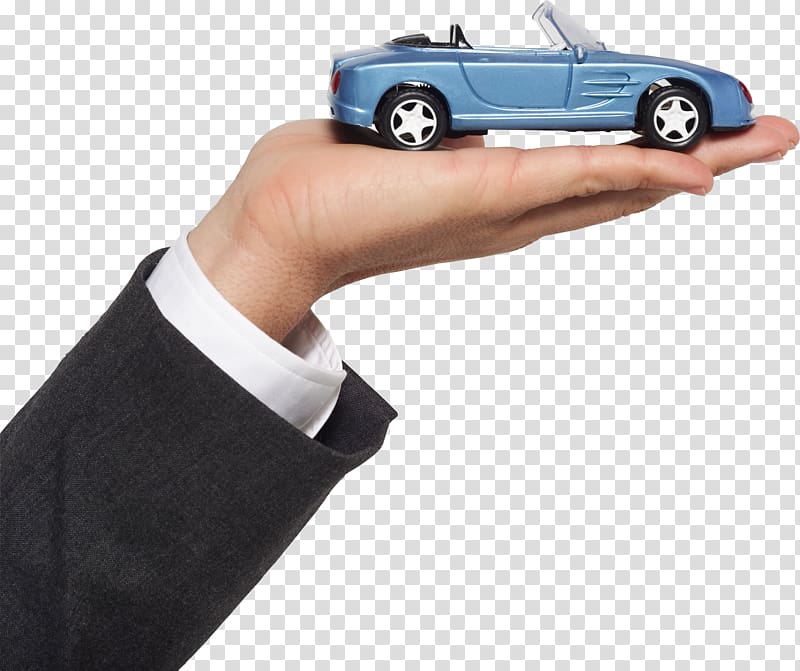 person holding blue convertible coupe die-cast model, car in hand, auto on hand transparent background PNG clipart