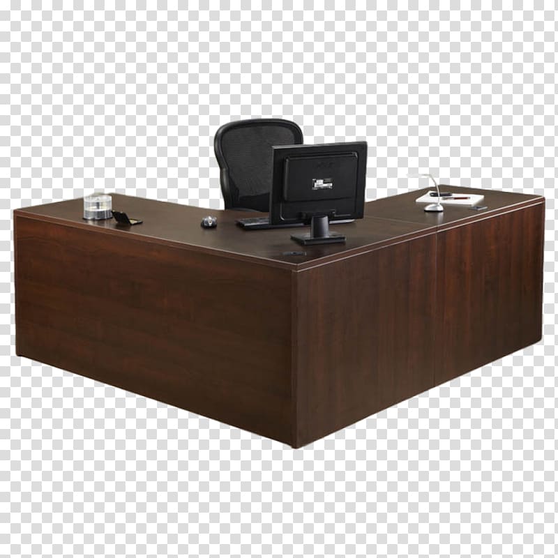 Desk Furniture Table Office Bookcase, table transparent background PNG clipart
