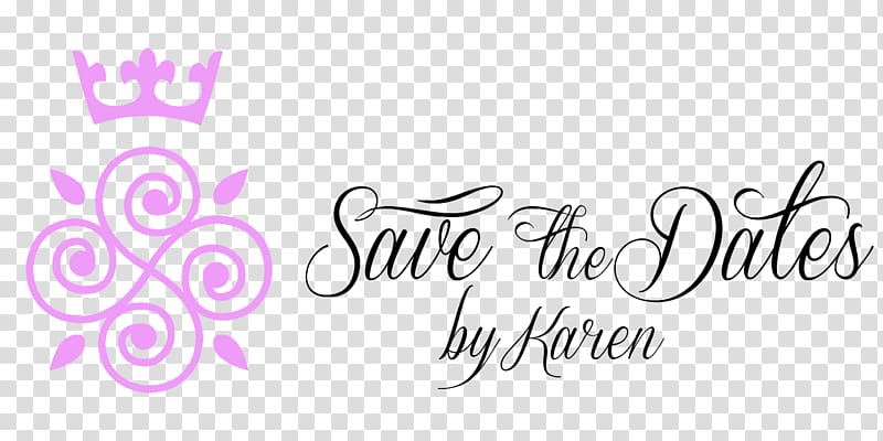 Save the Dates by Karen Logo Wedding Planner, save the date transparent background PNG clipart