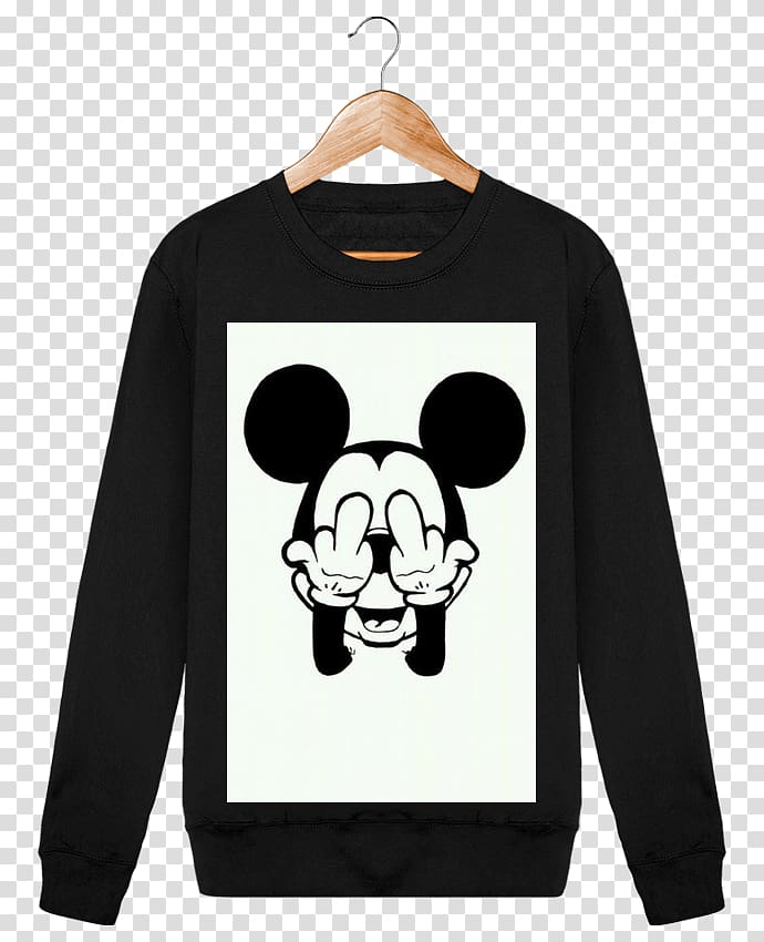 T-shirt Mickey Mouse Bluza Sweater Collar, T-shirt transparent background PNG clipart