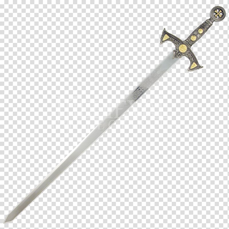 gray and black medieval sword , Crusades Sword Knights Templar Middle Ages, Knight Sword Background transparent background PNG clipart