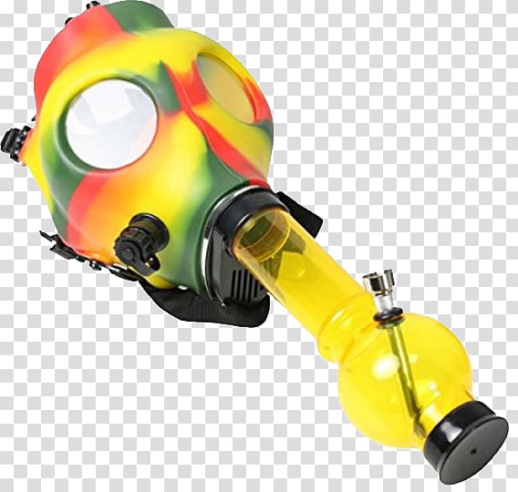 Tobacco pipe Gas mask Smoking Bong Head shop, gas mask bongs transparent background PNG clipart