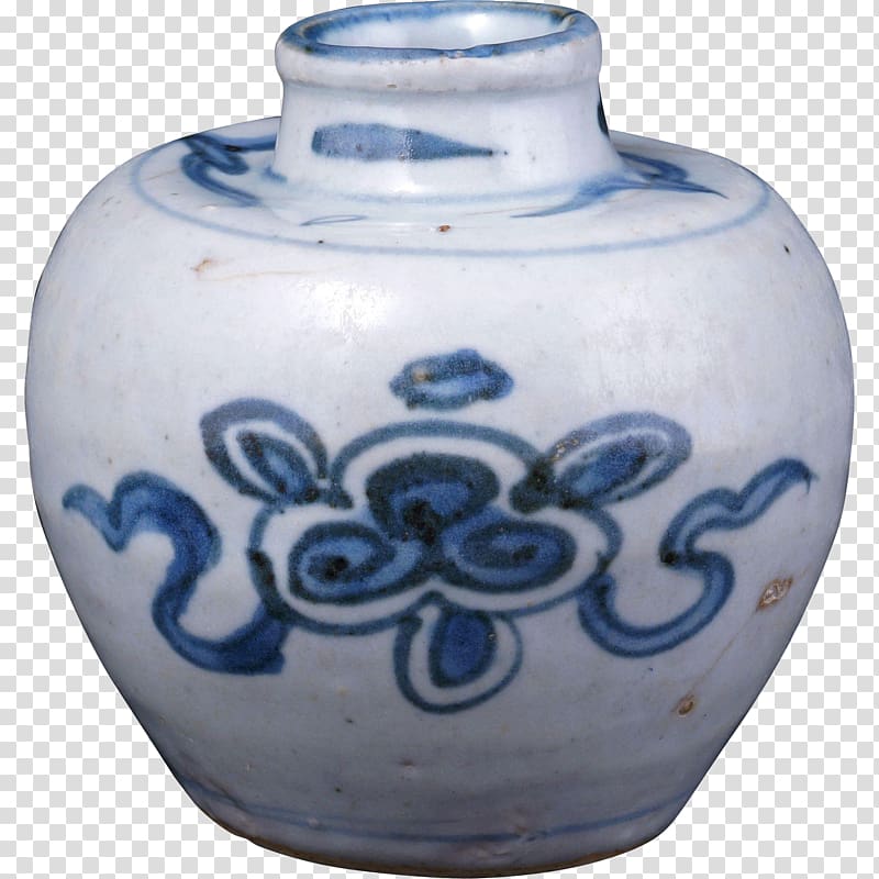 Ming dynasty Blue and white pottery Chinese ceramics, vase transparent background PNG clipart
