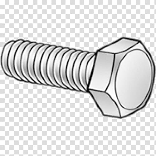Hex_Bolts Stainless steel Screw, hexagonal screw transparent background PNG clipart