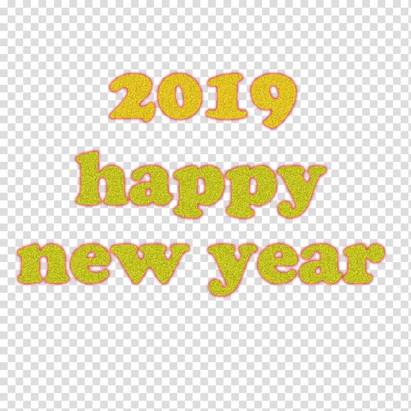 Gold Happy New Year 2019., others transparent background PNG clipart
