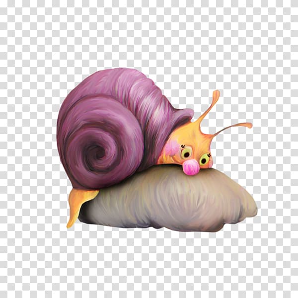 Snail, Lovely snail transparent background PNG clipart