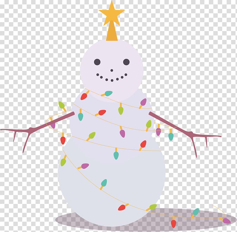 Snowman Drawing, hand-painted lantern snowman transparent background PNG clipart