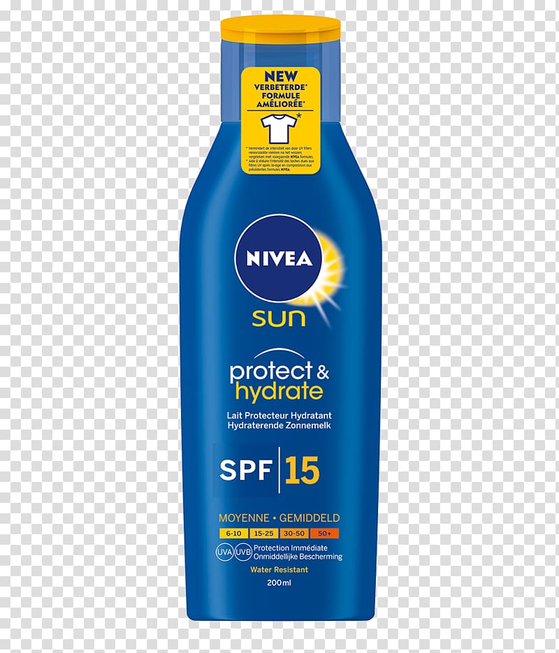 Sunscreen Lotion Nivea Moisturizer Sun tanning, sun protect transparent background PNG clipart