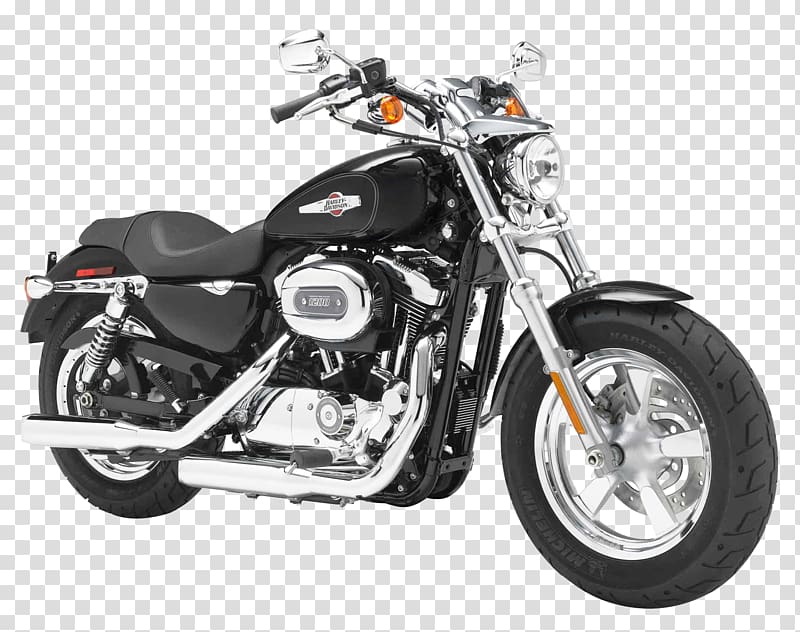 black cruiser motorcycle, Harley-Davidson Sportster Custom motorcycle Car, Harley Davidson Sportster 1200 Custom Motorcycle Bike transparent background PNG clipart