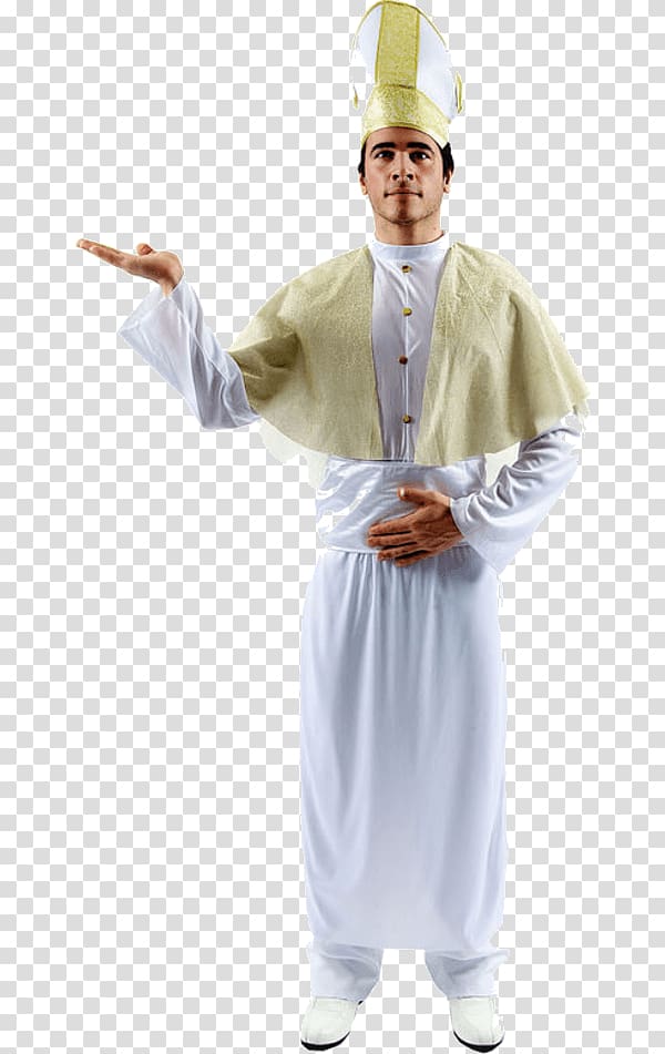 Costume party Pope Sacred Clothing, Pope Francis transparent background PNG clipart