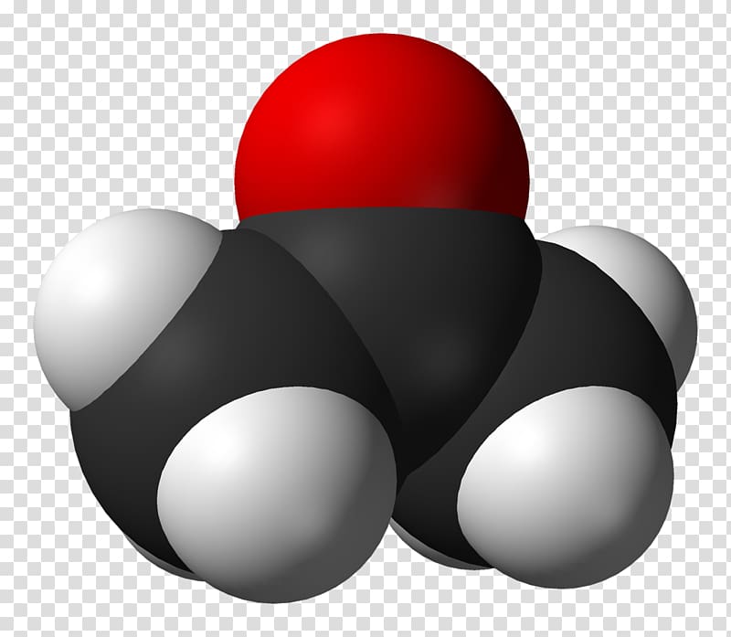 Deuterated acetone Space-filling model Solvent in chemical reactions Ketone, d transparent background PNG clipart