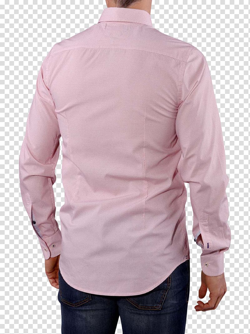 Dress shirt T-shirt Tommy Hilfiger Sleeve, man in white shirt transparent background PNG clipart