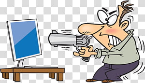 Computer Cartoon , Computer transparent background PNG clipart thumbnail