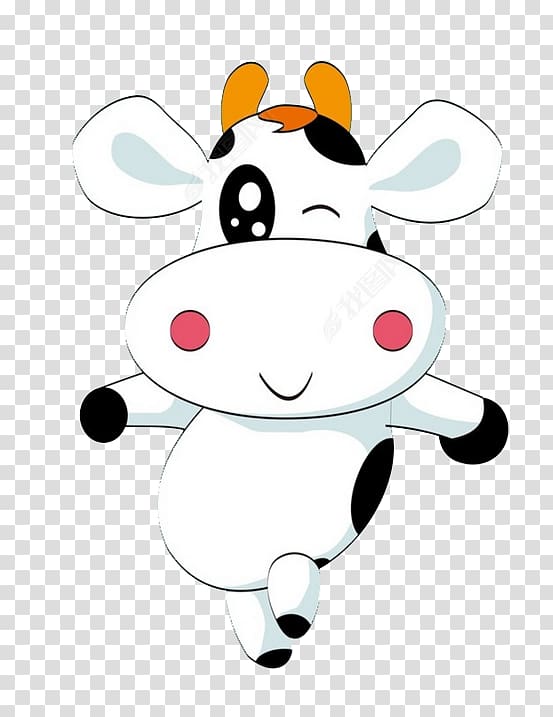 Cattle Cartoon Animation, Cartoon cow transparent background PNG clipart