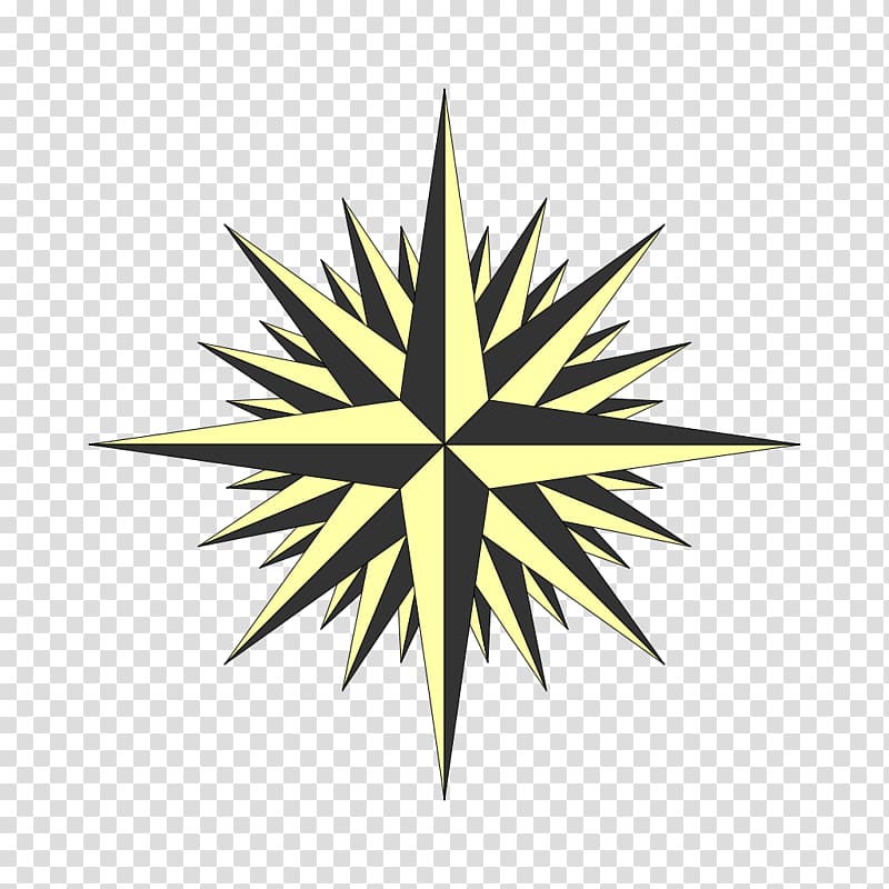 Tattoo Thief in law Nautical star Compass rose, Cardial transparent background PNG clipart