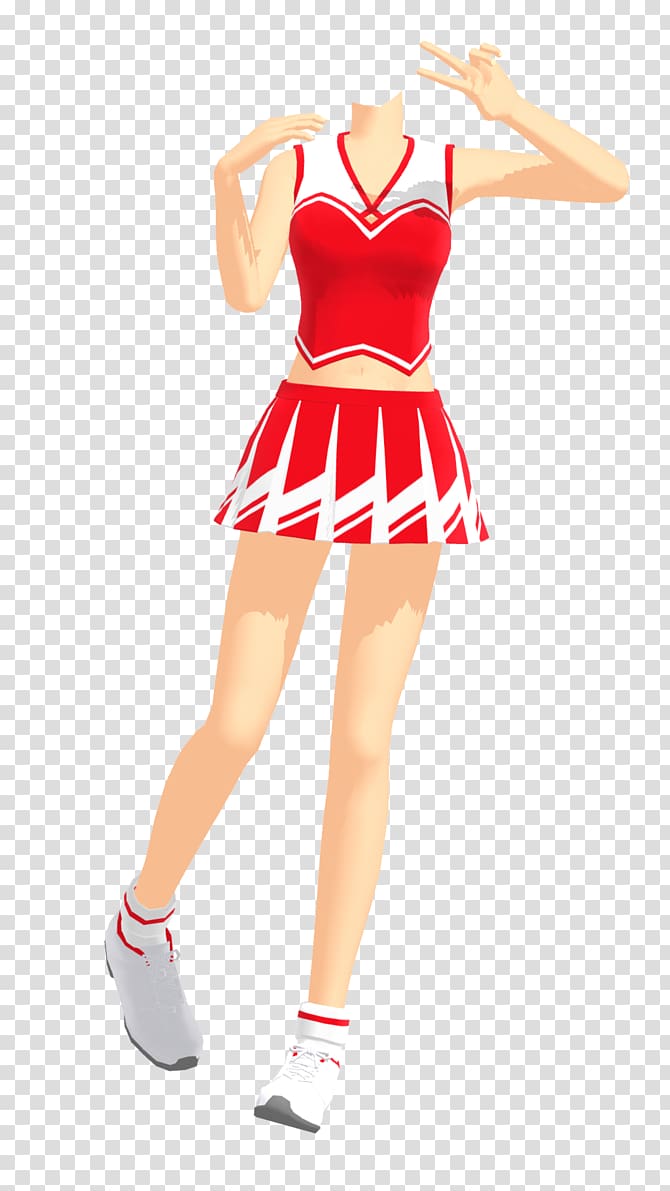 Cheerleading Uniforms Clothing Costume, model transparent background PNG clipart