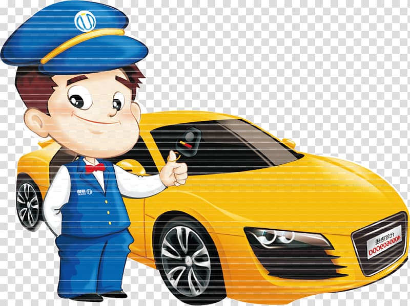 Taxi Car rental Poster Advertising, Cartoon on behalf of driving illustrations transparent background PNG clipart