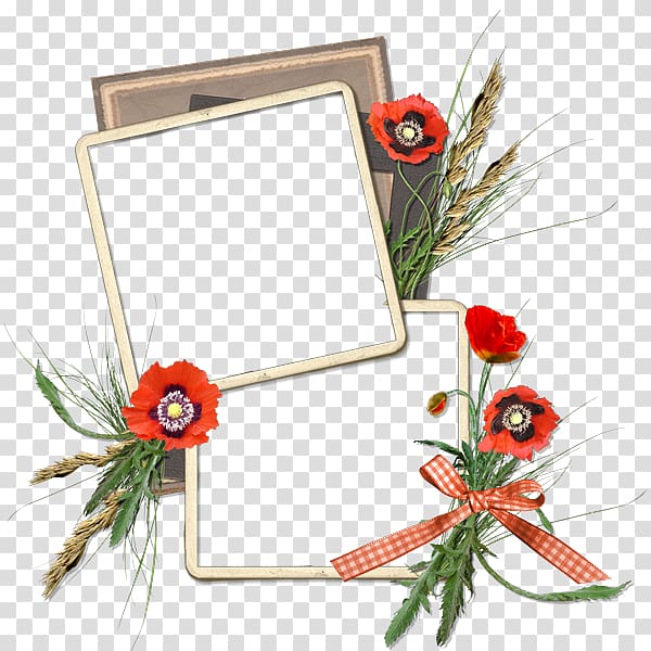 Frames Digital scrapbooking Flower, digital frames transparent background PNG clipart
