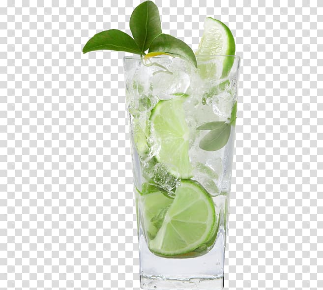 Mojito Rickey Caipirinha Rebujito Gin and tonic, a glass of juice transparent background PNG clipart