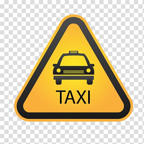 yellow and black Taxi signage, Virtual reality Sign Icon, Yellow taxi label transparent background PNG clipart
