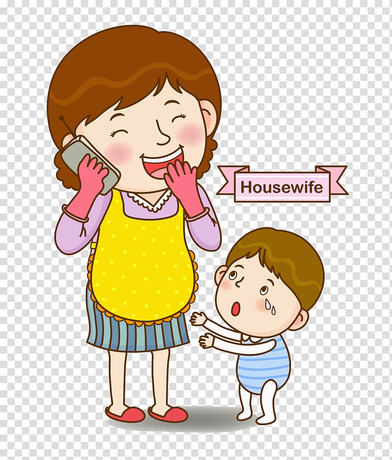 Toddler Mother Child Separation anxiety disorder, Mom on the phone transparent background PNG clipart