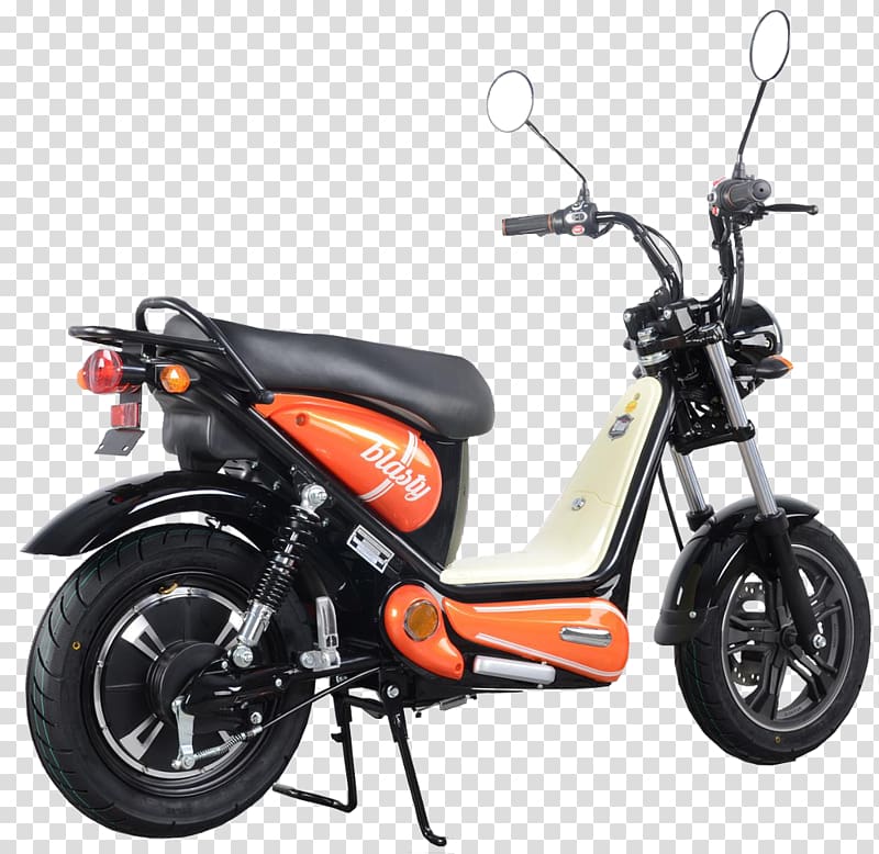Motorized scooter Motorcycle accessories Bicycle, orange fixie bikes transparent background PNG clipart