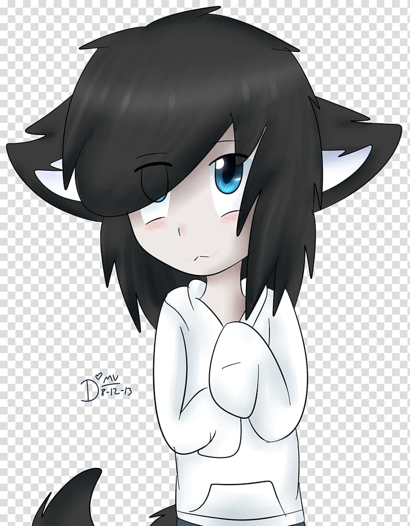 Jeff the Killer Catgirl Creepypasta YouTube Drawing, youtube transparent background PNG clipart