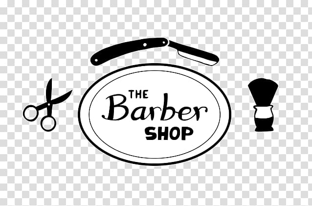 Logo Material Font, baber shop transparent background PNG clipart