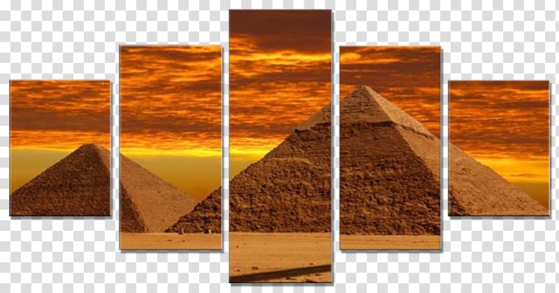 Egyptian pyramids Monochrome , 30x70 transparent background PNG clipart