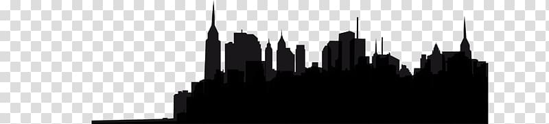 New York City Black and white Skyline Monochrome , city silhouette transparent background PNG clipart