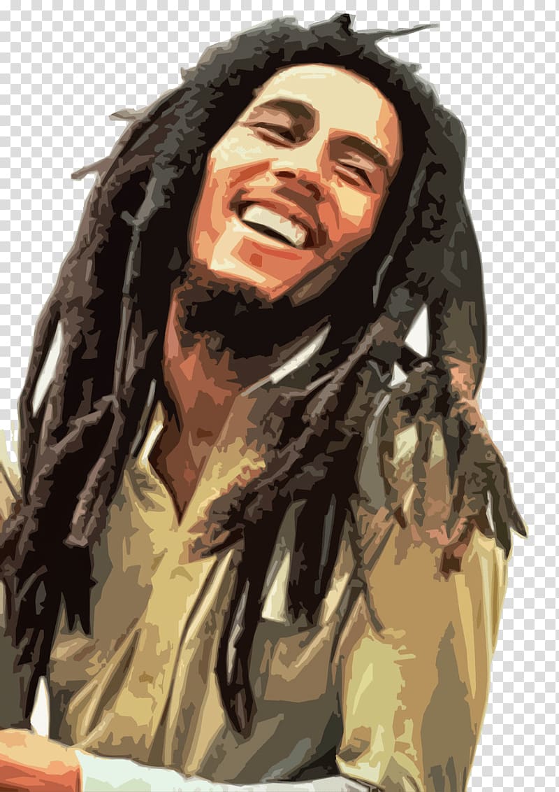 Bob Marley painting, Bob Marley Side View transparent background PNG clipart