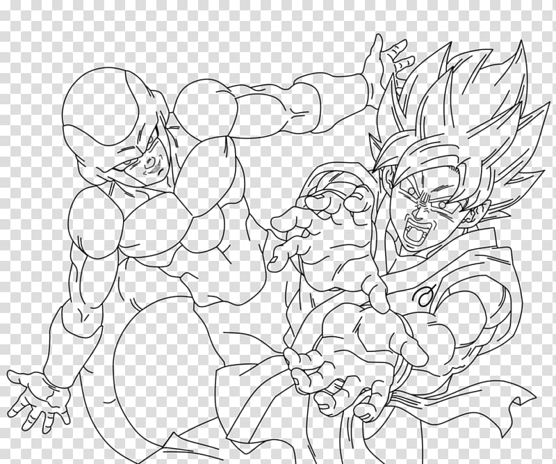 Line art Drawing Cartoon /m/02csf Character, dragon ball drawing with color transparent background PNG clipart