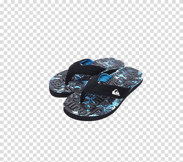 Flip-flops Slipper Quiksilver, Quiksilver black sandals transparent background PNG clipart
