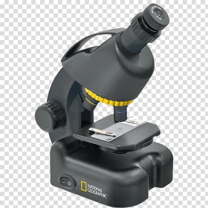 black National Geographic microscope, National Geographic Microscope transparent background PNG clipart