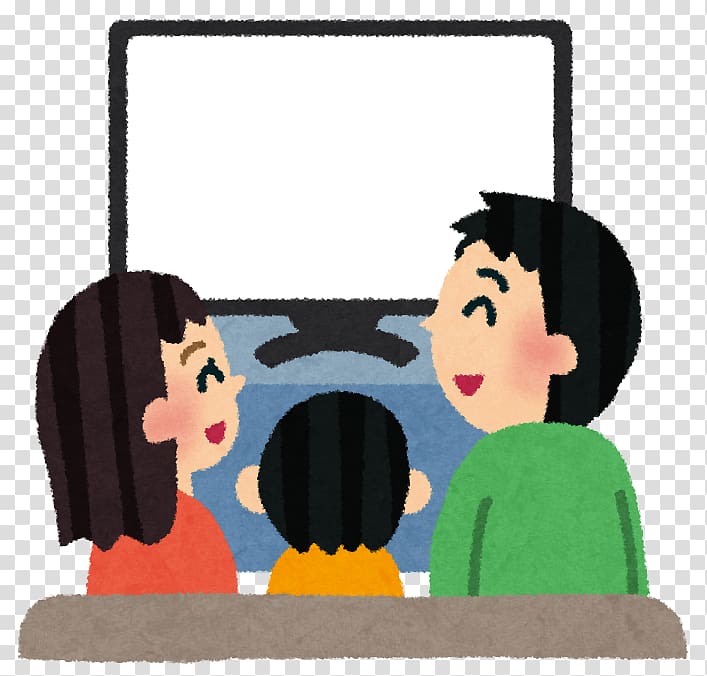 Television show Amazon Video Person FireTV, Family WATCHING TV transparent background PNG clipart