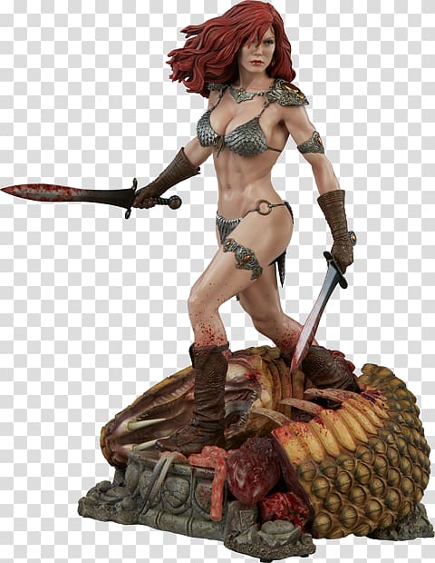Red Sonja Conan the Barbarian Sideshow Collectibles Figurine Sculpture, others transparent background PNG clipart
